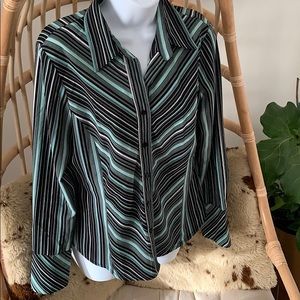 WORTHINGTON STRIPED BUTTON-UP SHIRT